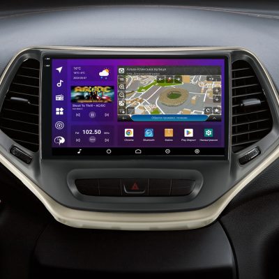Штатна магнітола для Jeep Cherokee 5 KL 2014-2018 v.1 PHANTOM DVA-2K10 Pro Max 4G 360° 8+128