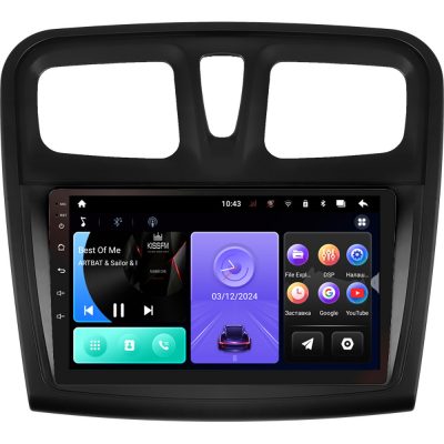 Штатна магнітола PHANTOM DVA-1033 Renault Logan 2 2012-2022, Sandero 2 2013-2022