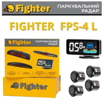 Паркувальний радар Fighter FPS-4L Black
