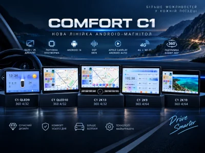 PHANTOM COMFORT C1 — нове покоління автомобільного мультимедіа