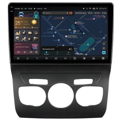 Штатна магнітола PHANTOM COMFORT C1 QLED10 360 4+32 CITROEN C4 2 B7 (ZYJ) 2013-2016