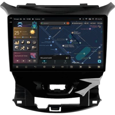 Штатна магнітола PHANTOM COMFORT C1 QLED9 360 4+32 CHEVROLET CRUZ 2014-2019 BLACK