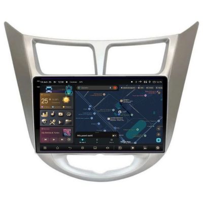 Штатна магнітола PHANTOM COMFORT C1 QLED9 360 4+32 HYUNDAI ACCENT (RB) 2010-2017