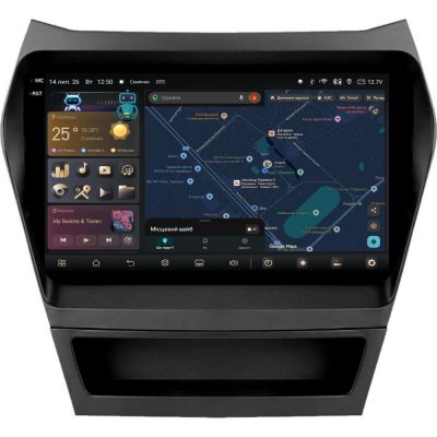 Штатна магнітола PHANTOM COMFORT C1 QLED9 360 4+32 HYUNDAI SANTA FE (DM) 2012-2017
