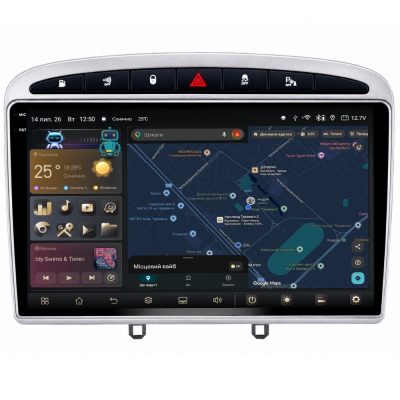 Штатна магнітола PHANTOM COMFORT C1 QLED9 360 4+32 PEUGEOT 408 1 2012-2020, 308 2007-2015